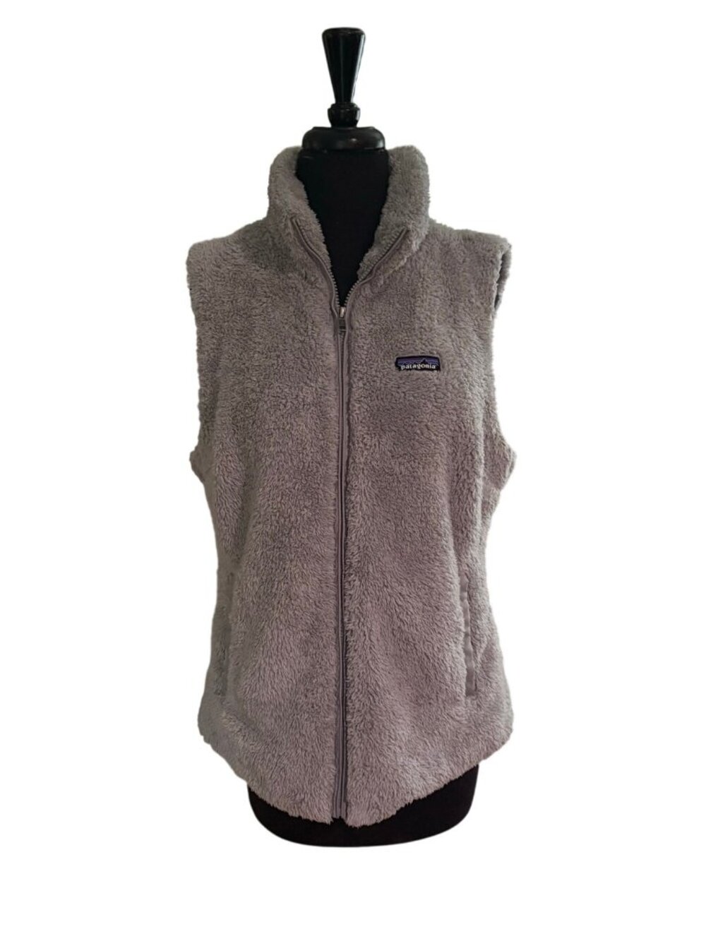 Patagonia Los Gatos Vest Womens XL Gray High Pile Fleece